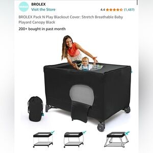 Blackout cover for crib or pack and play.